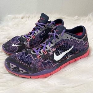 Women’s Nike TR Fit Black & Purple Running Shoes Size 9.5 US!